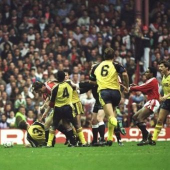 On This Day In Photos: Manchester United And Arsenal Fight