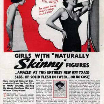 Vintage weight-gain adverts – when fat was fulfilling