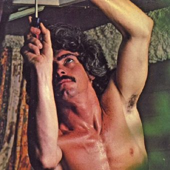 1970s man according to Playgirl – comical photos of men being sexy