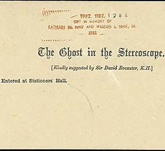 The Ghost in the Stereoscope: Faking it before Photoshop