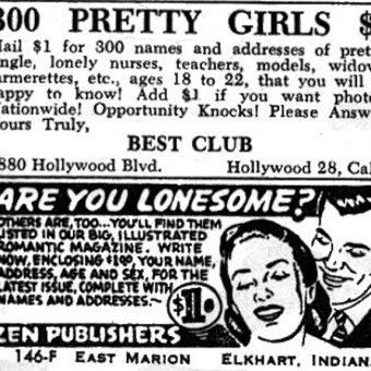 Vintage advert: 300 ‘pretty girls’ for one dollar
