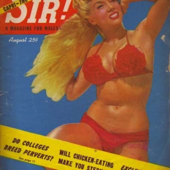 Vintage erotica:  Sir magazine covers