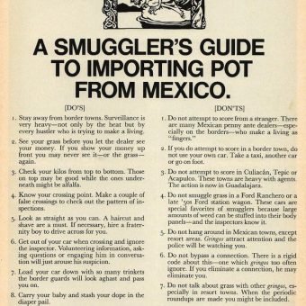 Scanlan’s Magazine’s Guide to Importing Pot From Mexico And Raising Guerrilla War In The USA