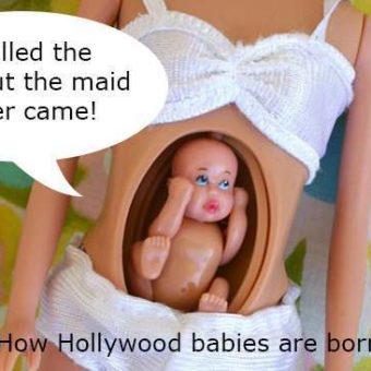 Toys: in 1992, Barbie’s sister Judith gave birth to a spring-loaded baby