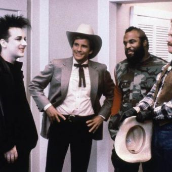 Photo: June 17, 1986 – Boy George appears in an episode of the A Team