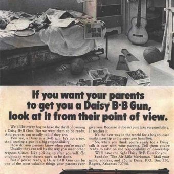 The 22 greatest vintage guns for kids adverts