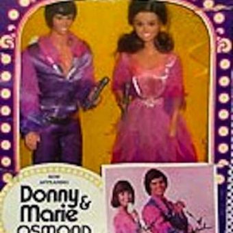 Retro toys: Donny And Marie Osmond action figures, TV studio and adoption kit