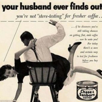 Cruel Men Critisising Their Wives’ Coffee In 1950s And 1960s Adverts (And Her Revenge)