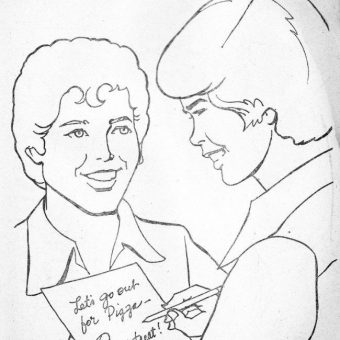Donny And Marie Osmond Go Cow Milking On Skis – A 1977 Colouring Book