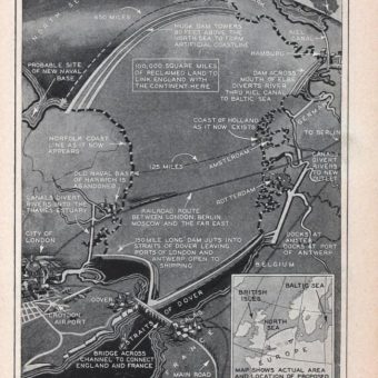 1930: The Plan To Drain And Dam The North Sea And Create DOGGERLAND