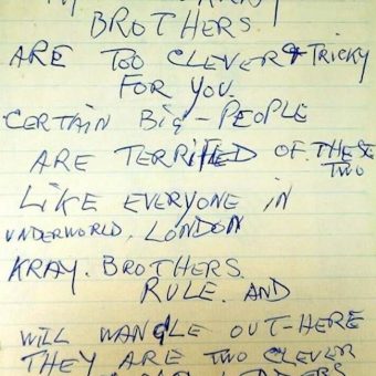 Letters Of Note: August 1966 – Police Receive This Anonymous Letter About The Krays