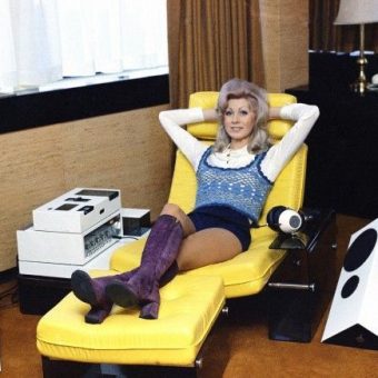 1972: Jennie Jaconello From Weybridge Relaxes In A Peter Banks Stereo Chair