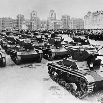 May Day 1937: The Red Army Rolls Through Principal Square, Kharkov, Ukraine