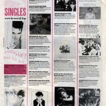 Read Morrisssey’s Snippy, Snide And Spot-On Record Reviews For Smash Hits 1984
