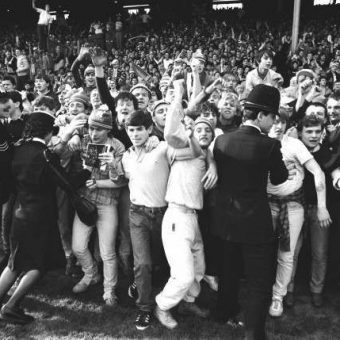 1984: Everton Fans Invade The Arsenal Pitch As Southampton Are Beaten In The FA Cup