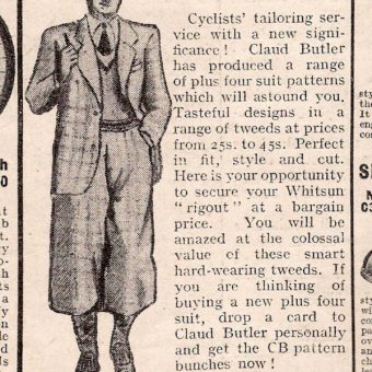 1936: Claud Butler Cycling Tweed Suits For Whitsun