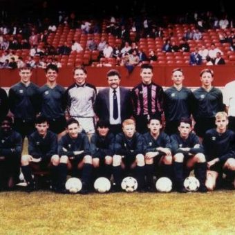 Manchester United Balls: Ryan Giggs Plays For Salford Boys