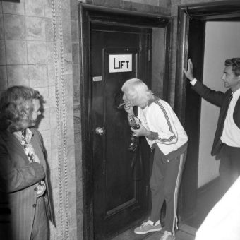 Jimmy Savile Blows Smoke At Children Stuck Inside A Broken-Down Lift In 1973