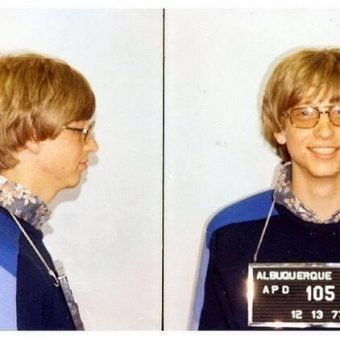 Mug Shot: Bill Gates Arrested For Driving Without A License, 1977