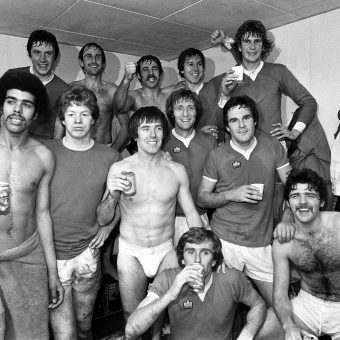 Inside Soccer Changing Rooms Of The 1970s: Bathtime With The Winners