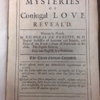 The Mysteries of Conjugal Love Revealed: An 18th Century Sex Guide