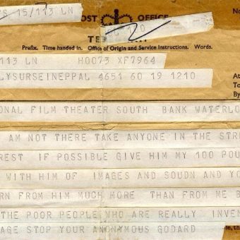 In 1968, The BFI Invited Jean-Luc Godard To The National Film Theatre: He Sent This Telegram