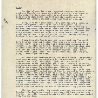 The FBI’s ‘Suicide Letter’ To Dr. Martin Luther King, Jr., And the Dangers Of A Paranoid State