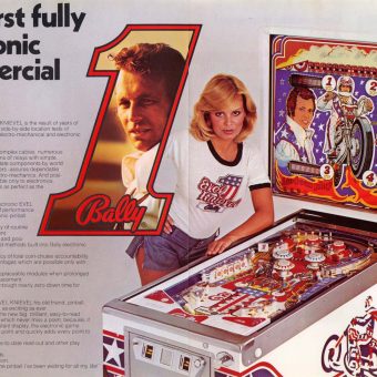 Evel Knievel and Pop Icon Pinball Machines of the 1970s-80s