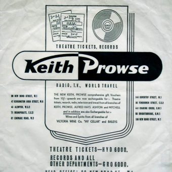 British Record Store Bags: 1960-1990