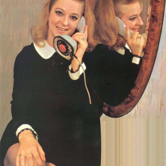 Dial “R” for Retro: 1960s-80s Ladies and Their Old-School Telephones