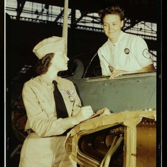 Women Workers at a Naval Air Base in Texas 1942