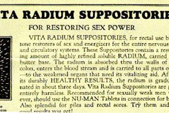 Stiffen Your Sex Drive With A Prostate Gland Warmer And Radium Suppository (1920s)