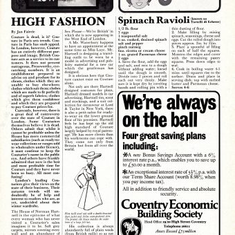The Greatest Soccer Programme Ever: Coventry City’s 1971 Ode To Sex And High Fashion