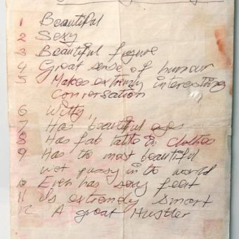 What Makes Nancy Spungen So Great: A Handwritten List By Sid Vicious