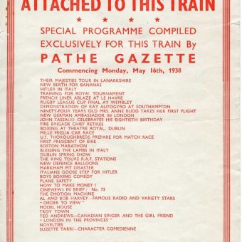 All Aboard the LNER Pathé Cinema Train of 1938