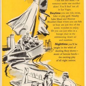 Travel Adverts From An April 1950 Issue of Holiday Magazine