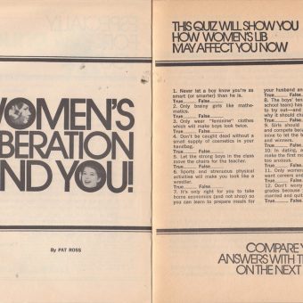 A 1972 Quiz on Women’s Lib: Young Miss Magazine