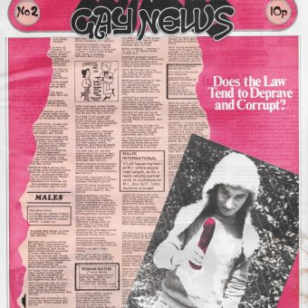 Covers of the First Six Issues of Gay News from 1972