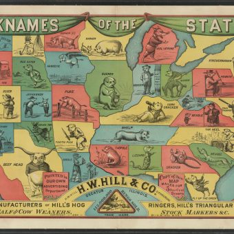 Nicknames Of The States According To An Odd 1884 Map