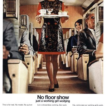 The Air Stewardess in Advertising 1934-1989