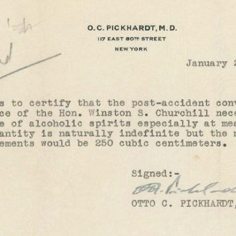 Winston Churchill’s License To Drink ‘Unlimited’ Alcohol In Prohibition America And How Careless Driving Saves Lives
