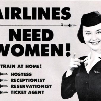 Stewardess or Secretary? Career Ads for Women in the 1960s and 70s
