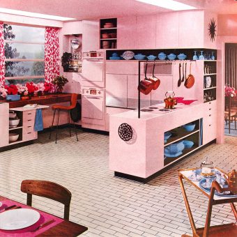 30 Vintage Kitchens from Atomic Age to Disco Era
