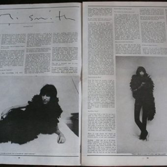 Patti Smith in Andy Warhol’s Interview, October 1973