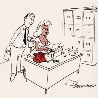 Sexual Harassment in the Workplace was Hilarious! Secretaries in Wildly Sexist Mid-Century Comics