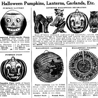 Halloween Catalog Pages: 1920s-1950s